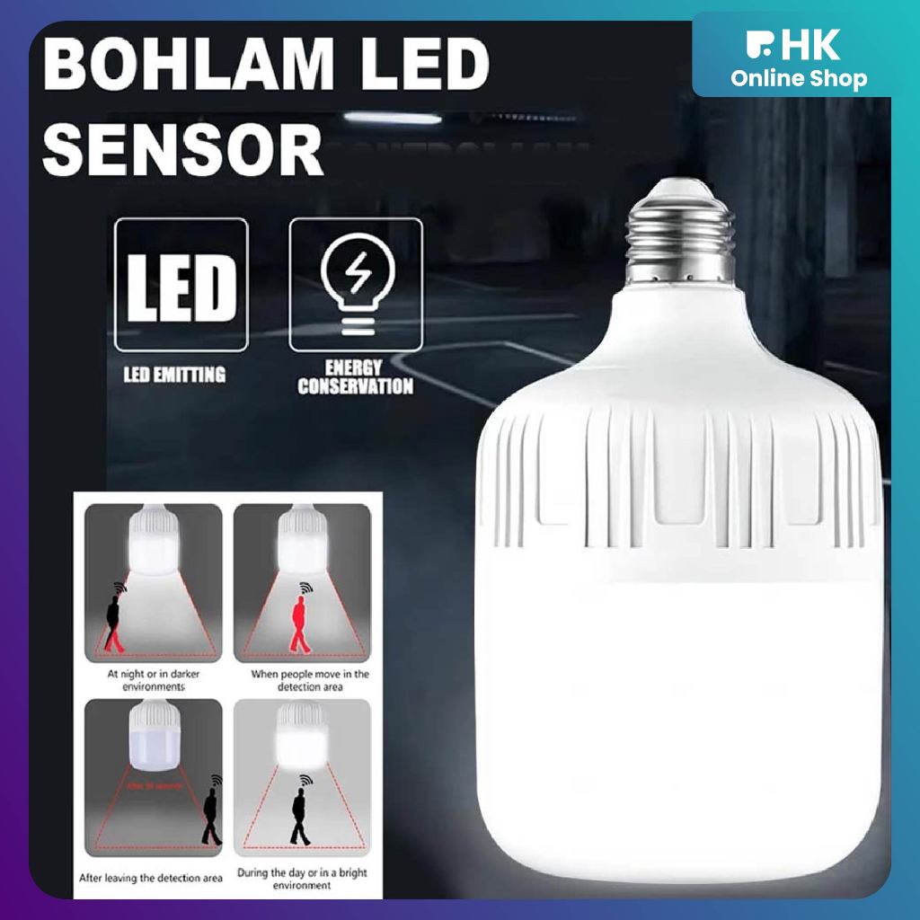 Jual HK-Bohlam LED Murah / Lampu Bohlam LED Light Sensor Cahaya Putih ...