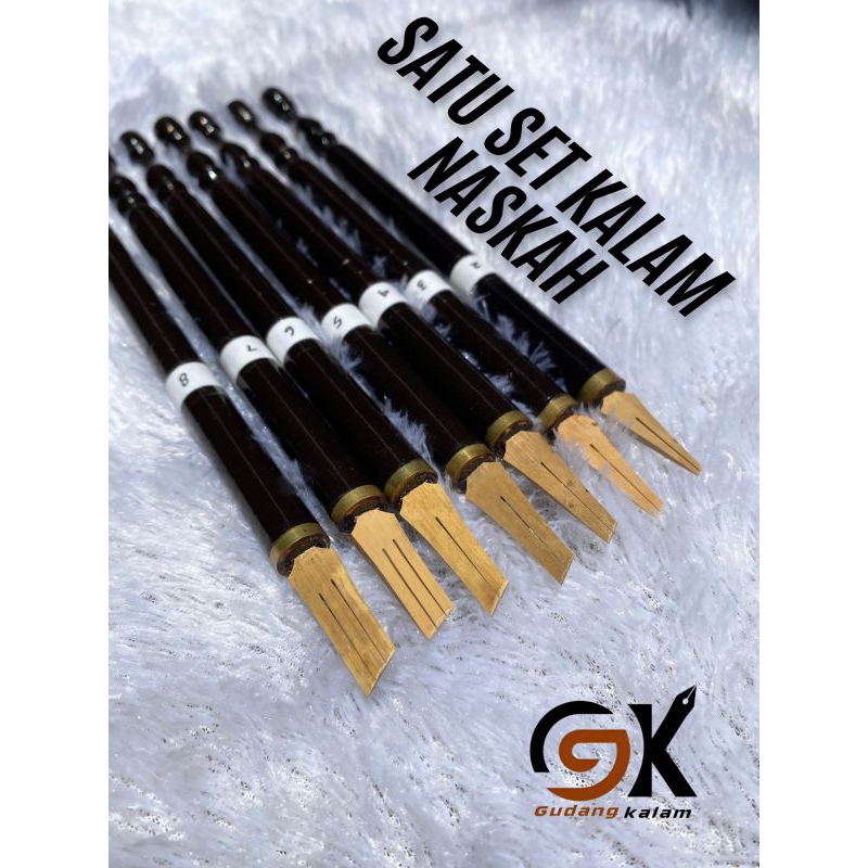 Jual SATU SET KALAM NASKAH KALIGRAFI,MATA KALAM(BAMBU) | Shopee Indonesia