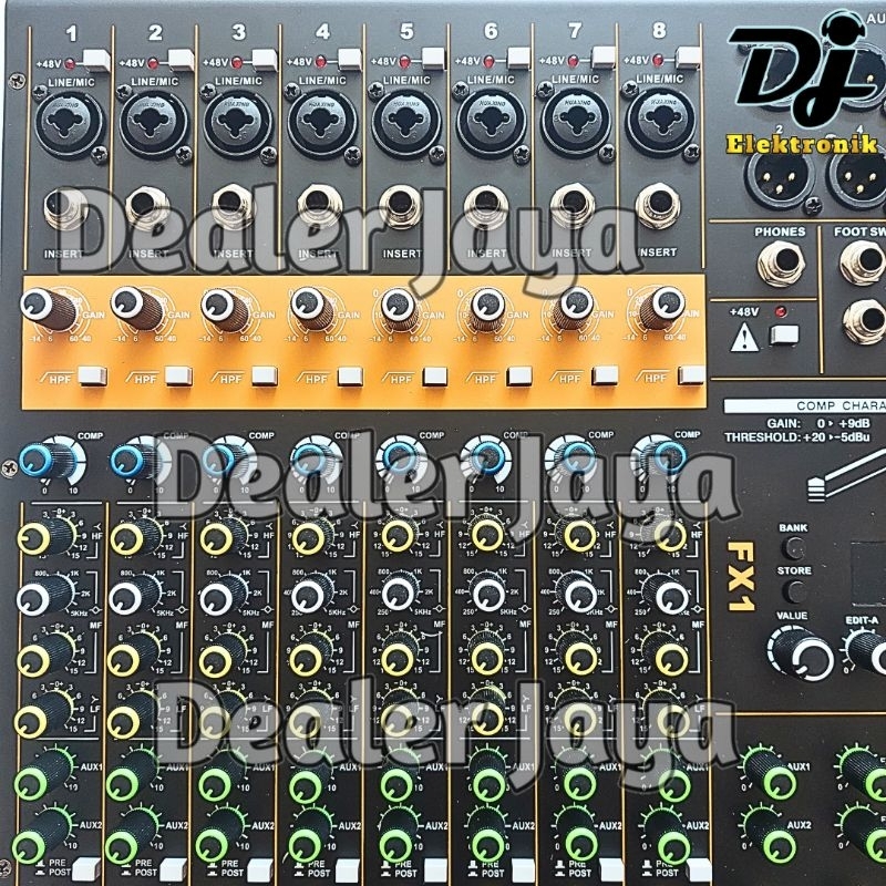 Jual Mixer Analog RDW GT Lab 12 / G12 / G 12 + KOMPRES PLUS FX 2 - 12 ...