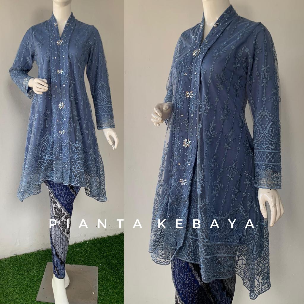 Dress Kebaya Kartini Floy Modern Elegan Bordir Payet Tille Etnik NON GLITTER