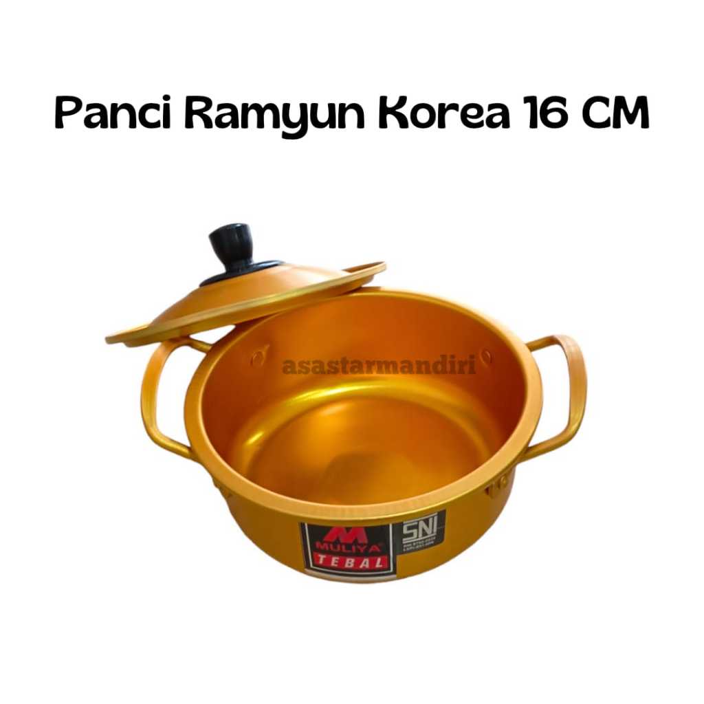 Jual Panci Ramyun Korea 16CM Muliya/Panci Emas Korea/Panci Pot Ramyeon ...