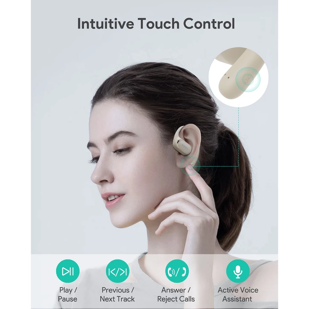 AUKEY Open Ear True Wireless Series Bluetooth With App Control IPX4 EP-S1