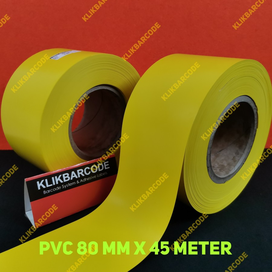 Jual LABEL SIPUH KEHUTANAN KUNING PVC CONTINUOUS 80 MM X 45 METER CORE ...