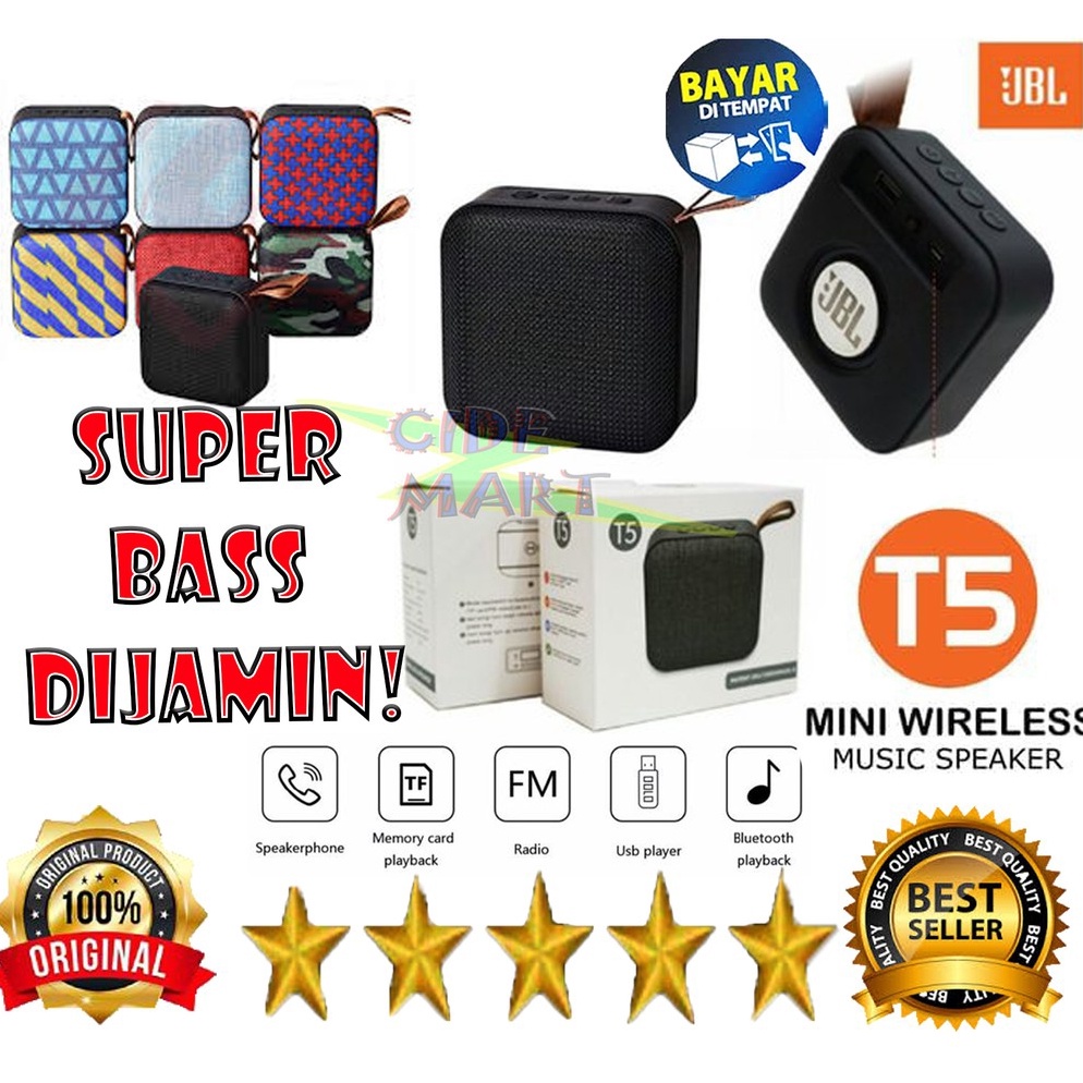 Jual Penjualan Terbanyak BISA COD SPEAKER BLUETOOTH JBL T5 SPEAKER ...