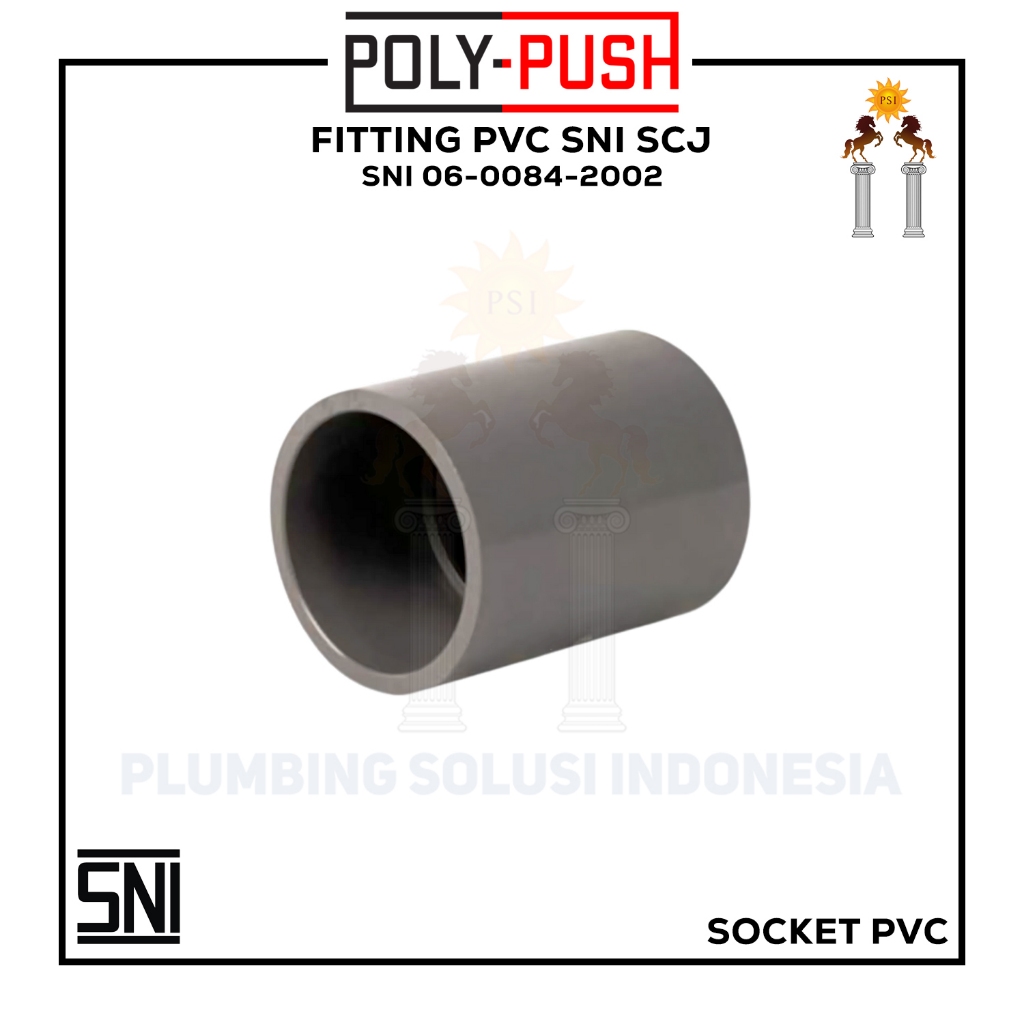Jual Sok / Socket Fitting Pipa PVC SNI 4 Inch / 110 mm SCJ (Lem PVC ...