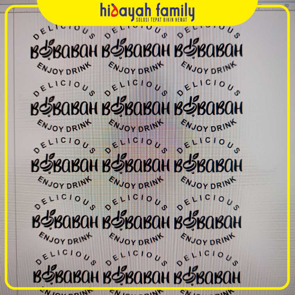 Jual Cetak Stiker Transparan Inkjet Hitam Putih | Shopee Indonesia