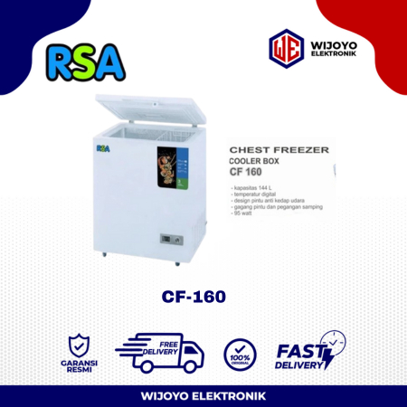 Jual Chest Freezer RSA CF-160 / CF160 Freezer Box 150 liter | Shopee ...