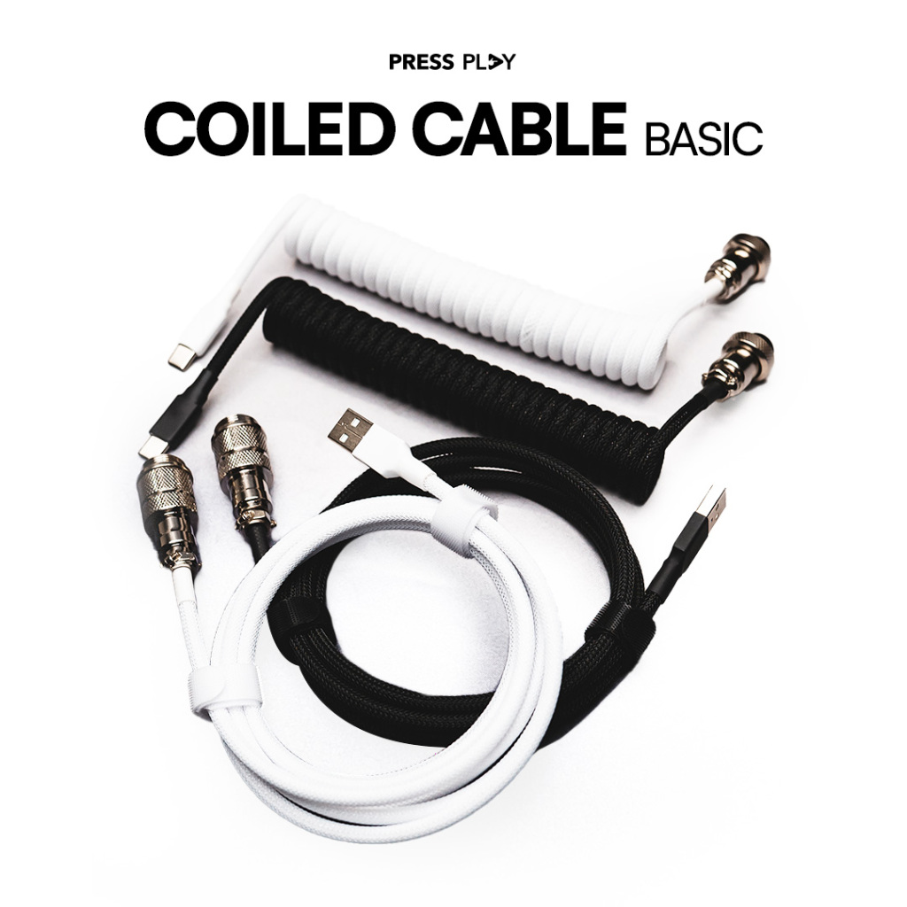 Jual Coiled Cable BASIC - Type C Aviator Cable for Mechanical Keyboard ...