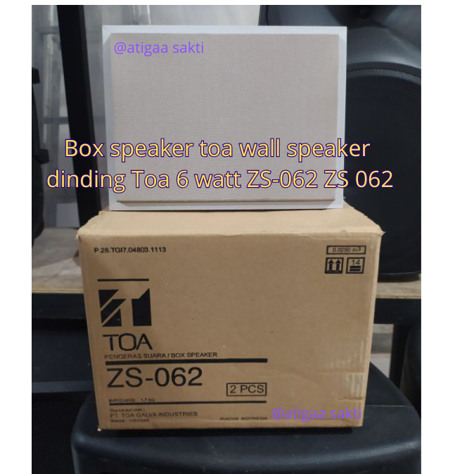 Jual Box speaker toa wall speaker dinding Toa 6 watt ZS-062 ZS 062 ...