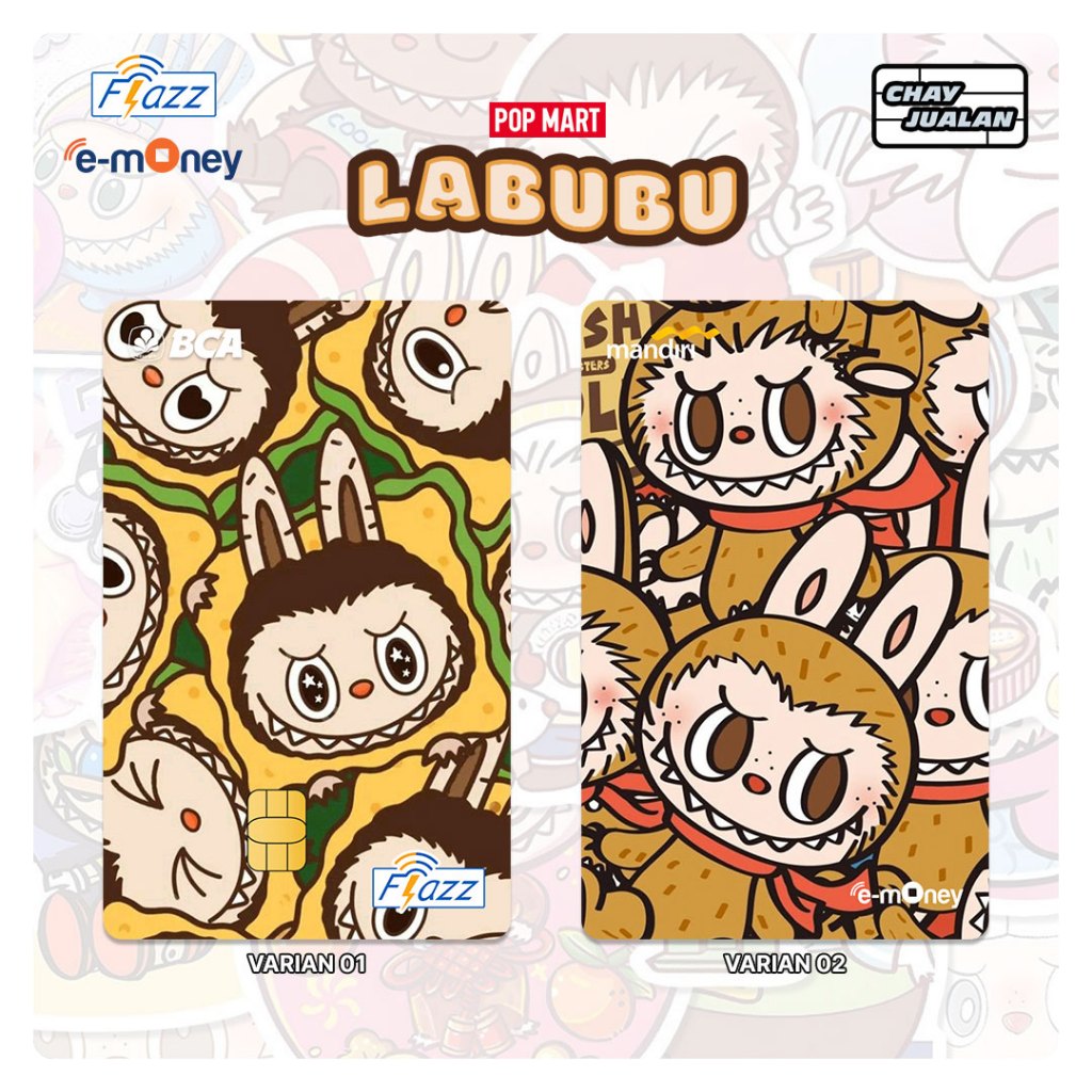 Jual LABUBU - PATTERN / Custom BCA Flazz Gen 2 & Mandiri eMoney / Kartu ...