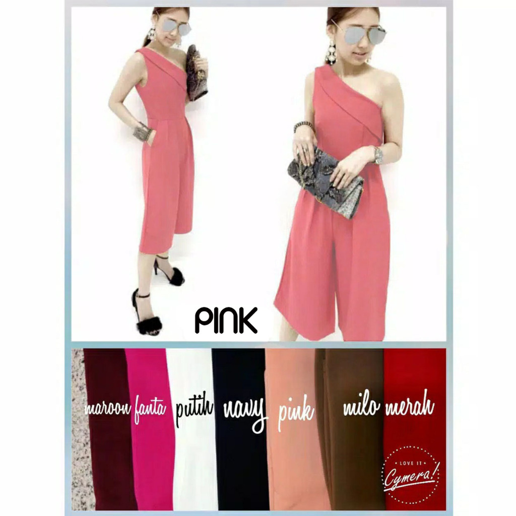 Jual 5020 Jumpsuit Murah Wanita Kekinian Warna PInk Cantik Baju Fahshion Imlek Natal Tahun Baru 2024 Bahan Scuba Premium Pesta Party Shopee Indonesia