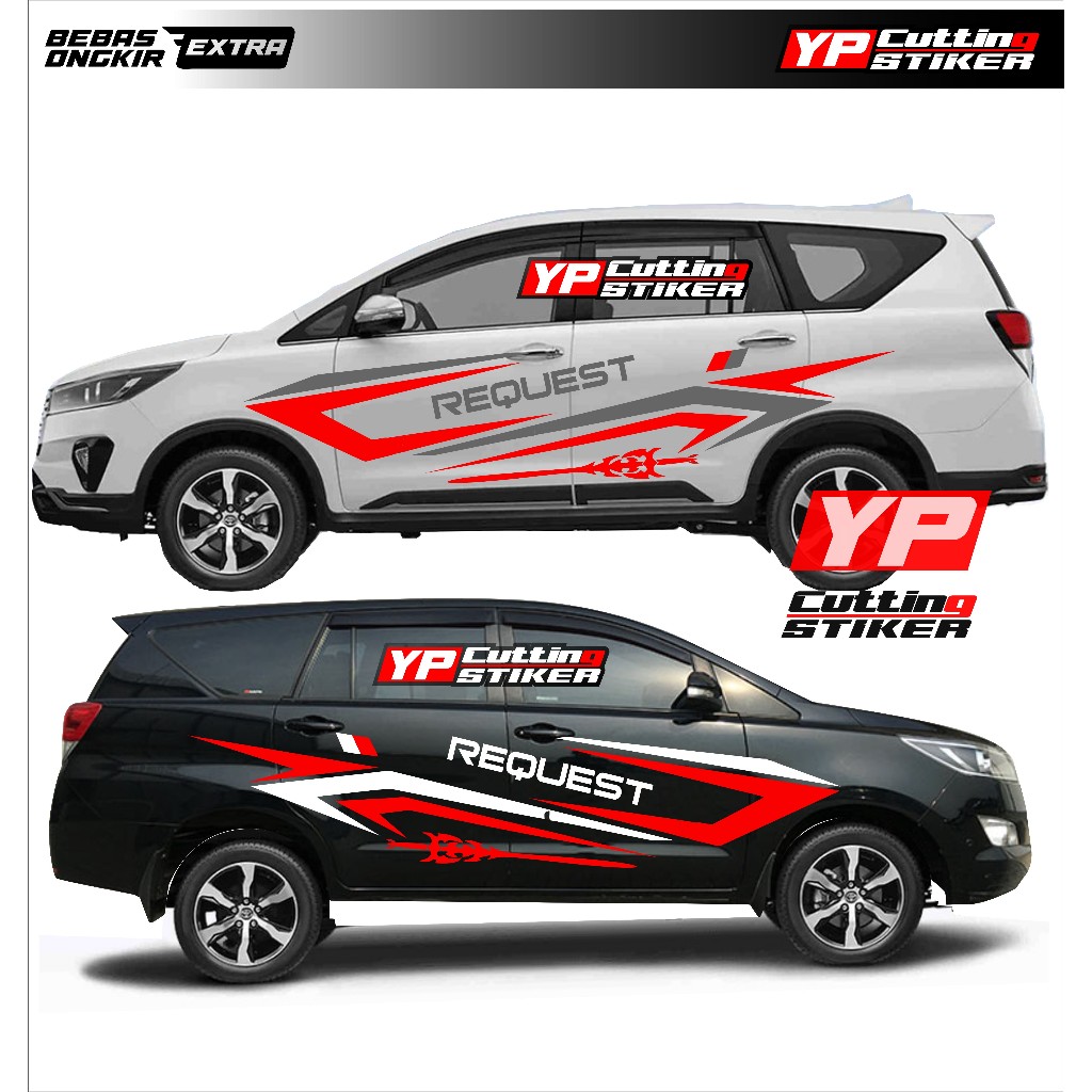 Jual Stiker mobil innova sticker list body kanan kiri mobil innova ...