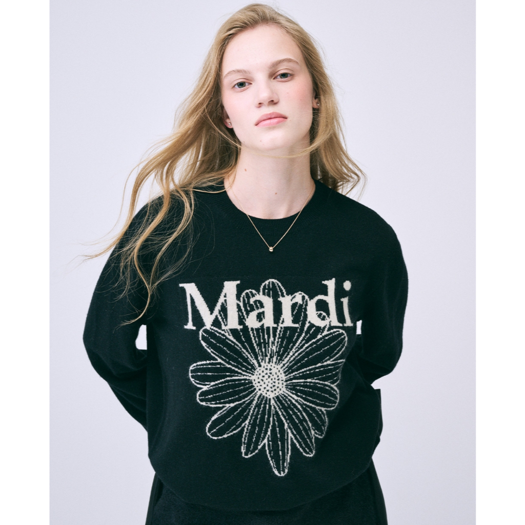 Jual MRDI MRCREDI Cashmere Crew Neck Flowermardi | Shopee