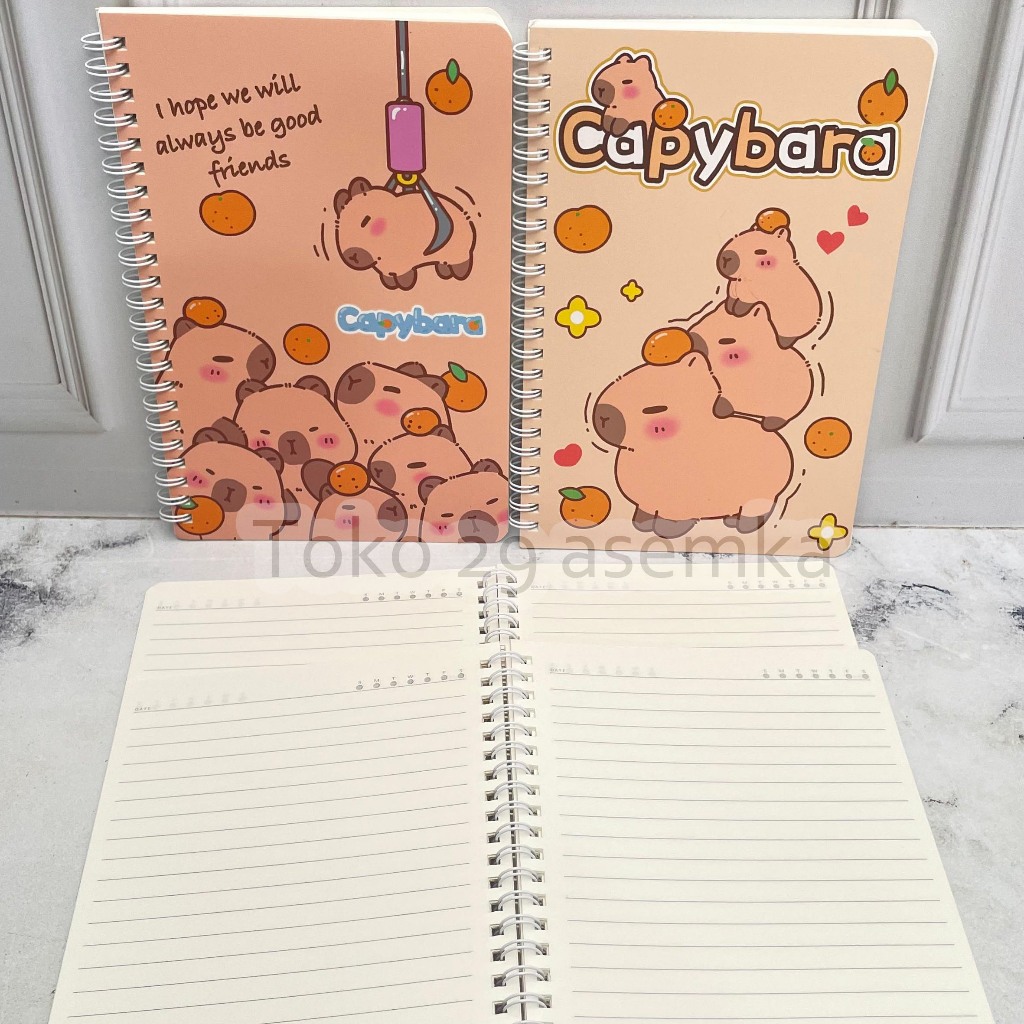 Jual BUKU BINDER SPIRAL A5 CAPYBARA BK-1572 CAPPYBARA KAPIBARA BOOK ...