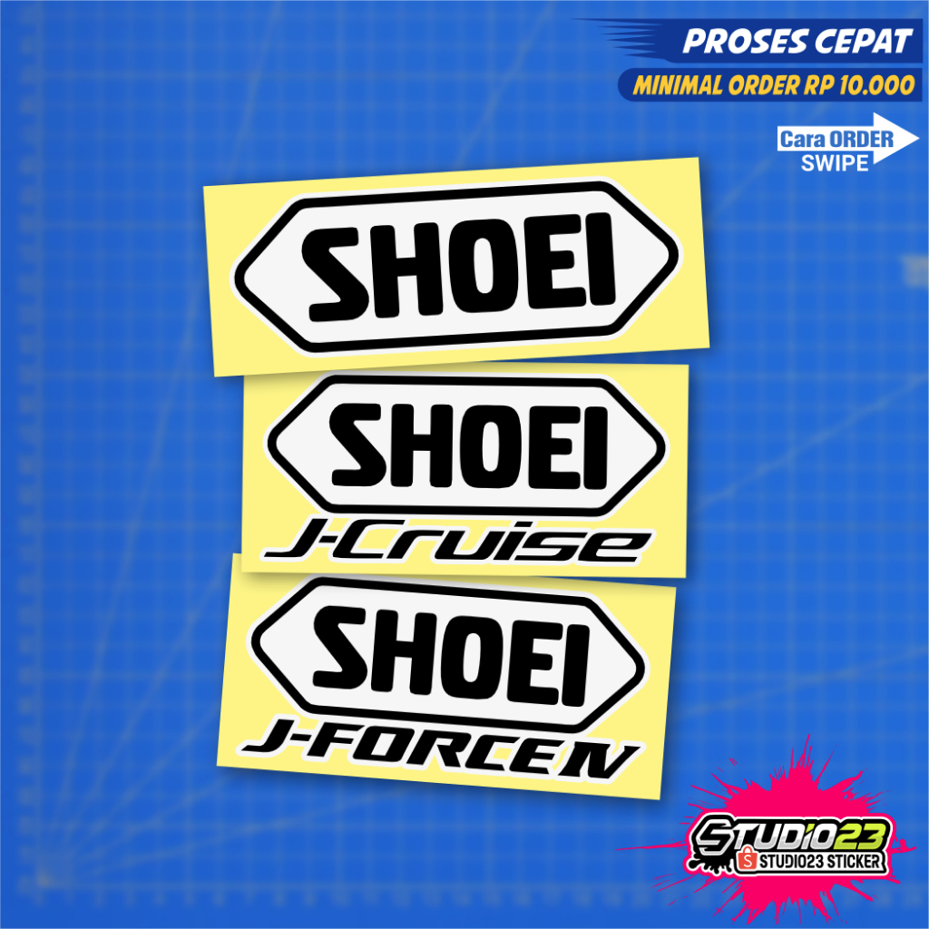 Jual Stiker Helmet SHOEI J-Cruise J-FORCE IV Cutting Sticker | Shopee ...