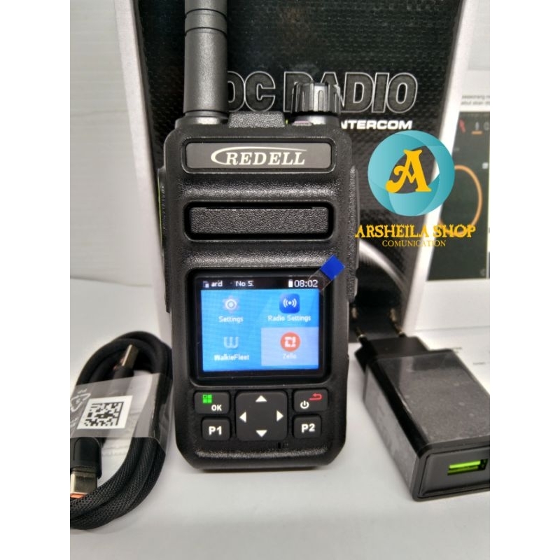 Jual Ht Poc Redel Ds 368 4G bisa wifi zello walkiefleet charger Tipe C ...
