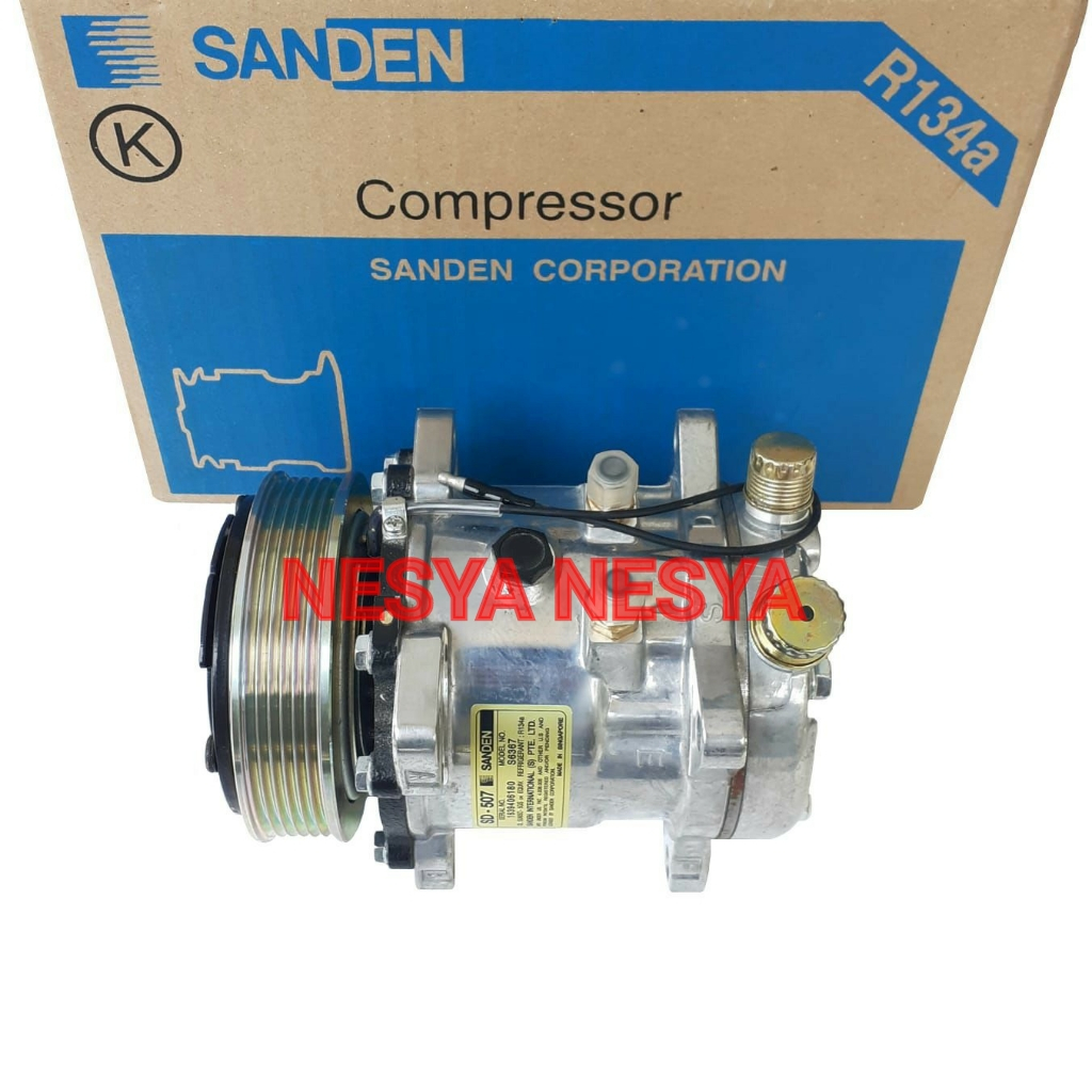 Jual Compressor Compresor Kompressor Kompresor AC Mobil Model SANDEN SD ...
