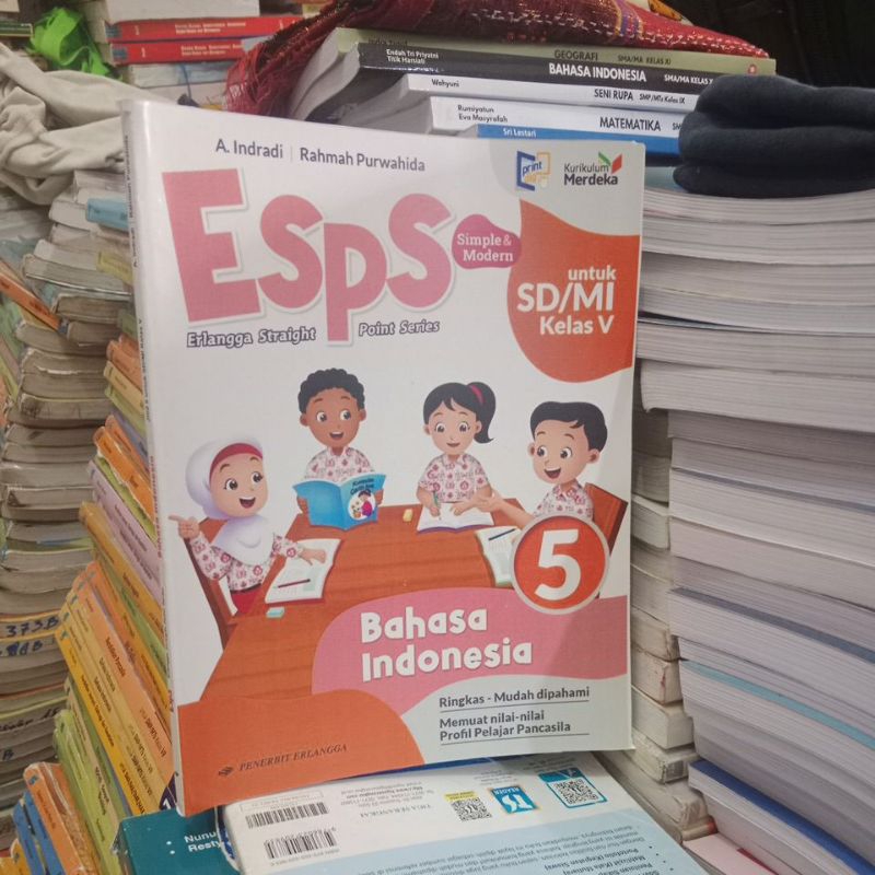Jual buku esps Bahasa Indonesia SD kelas 5 penerbit erlangga | Shopee ...