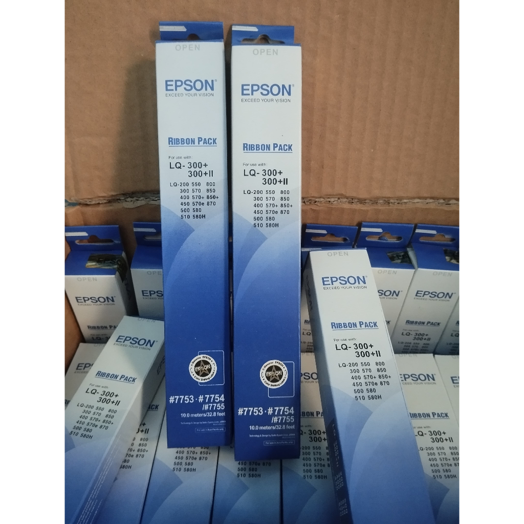 Jual Ribbon Pack Refill EPSON LQ-300 LQ-310-HITAM Hanya pita | Shopee ...