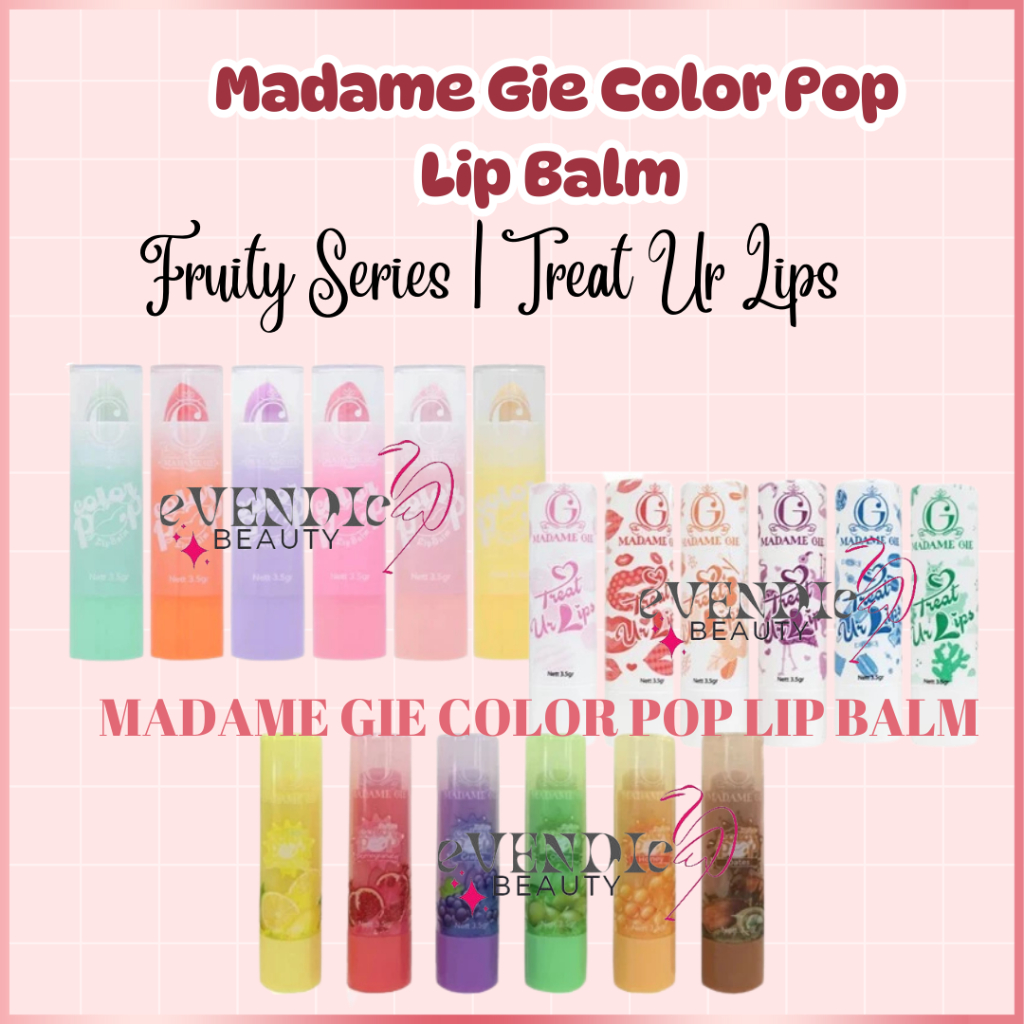 Jual Madame Gie Color Pop Lip Balm | Fruity Series | Treat Ur Lips ...