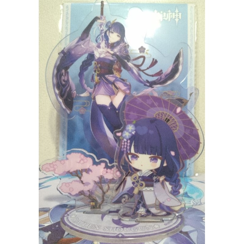 Jual Raiden Shogun Genshin Impact Stand Standee Official Preloved ...