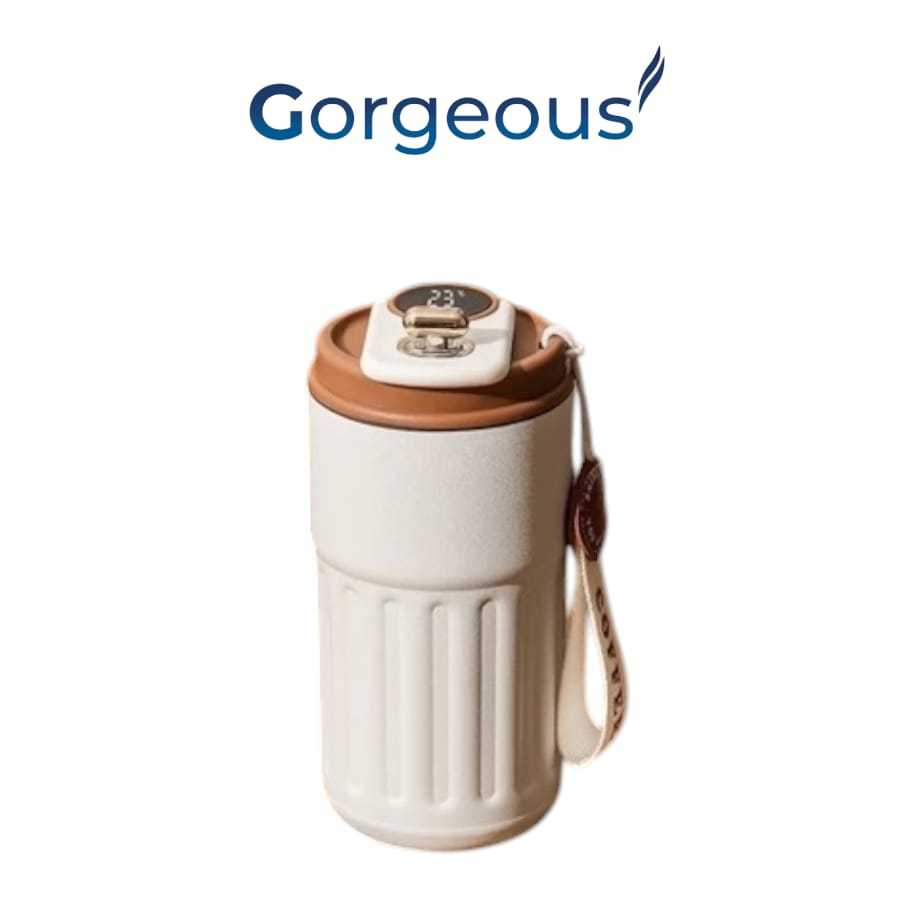 Tumbler Minum Kopi Aesthetic Smart Led 450ml Stainless Steel Sus 316 / Vacuumm I - foto 5