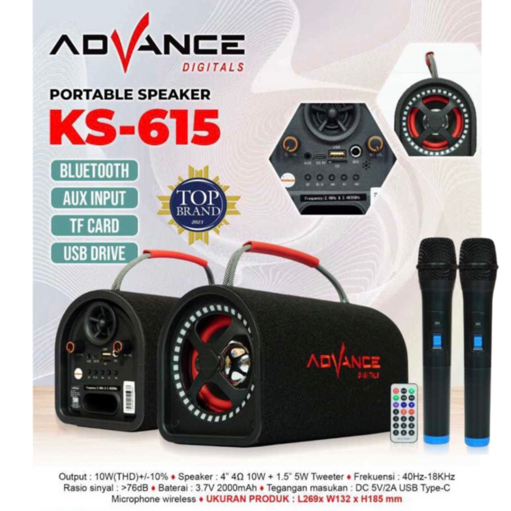 Jual Bisa Dikirim Hari Ini Advance Speaker Bluetooth Dapat