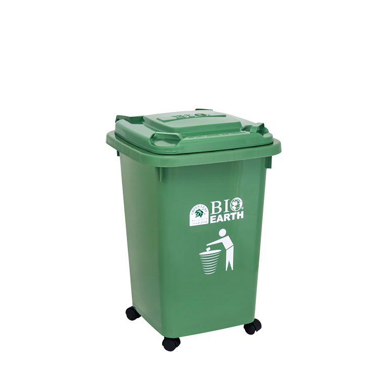 Jual Tempat sampah roda Bio 58 liter 2134 Green Leaf | Shopee Indonesia