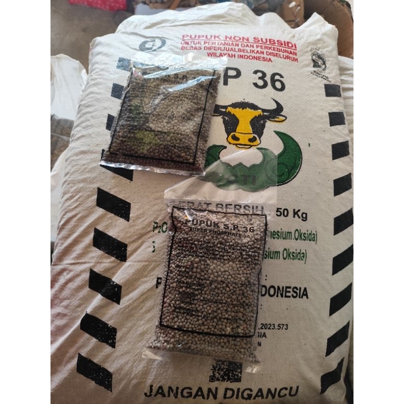 Pupuk TSP SP-36 REPACK 500 Gram - 1Kg Penyubur Pembenah tanah