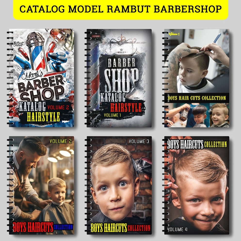Jual KODE X6V BUKU BARBERSHOP 224 BUKU KATALOG BARBERSHOP MODEL RAMBUT ...