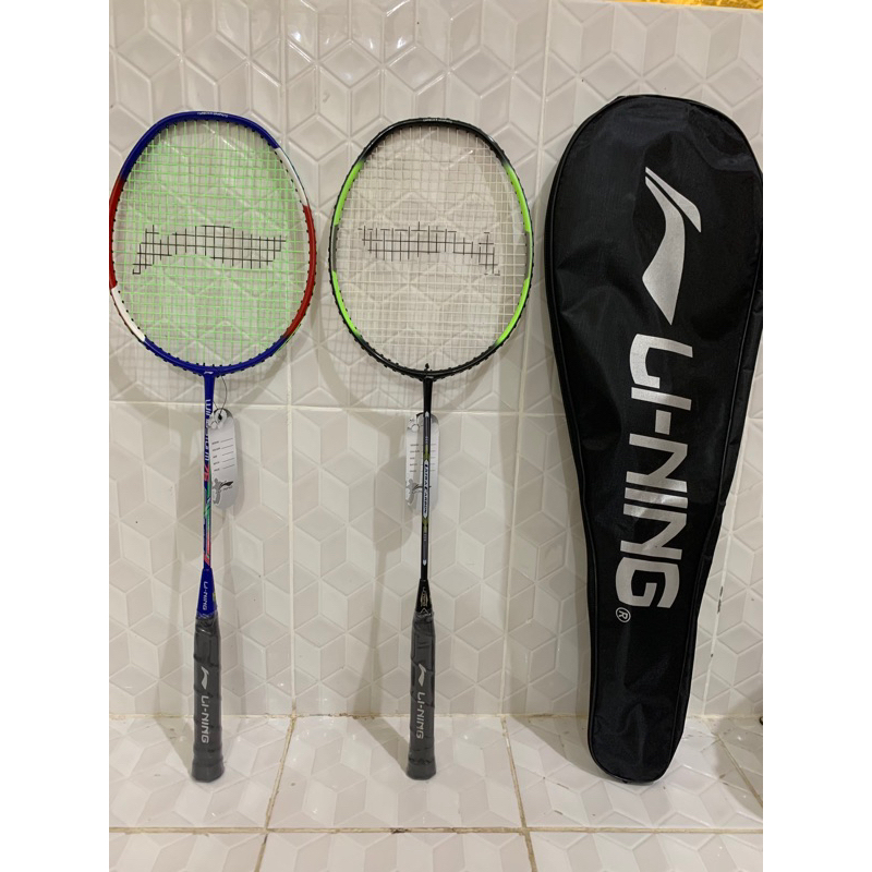 Jual Raket Badminton senyawa Sepasang 2 Raket 1 Tas senar kencang ...