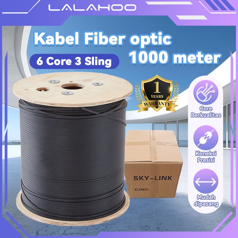 Jual ⭐Ada Jelly Tube⭐Kabel FO Dropcore 6 Core 3 Seling 1000 Meter ...