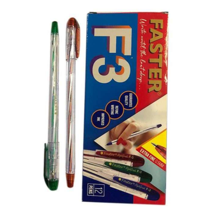 Jual BOLPEN FASTER F3 / Pulpen Bolpoin FASTER F3 / F-3 0.5 mm | Shopee ...