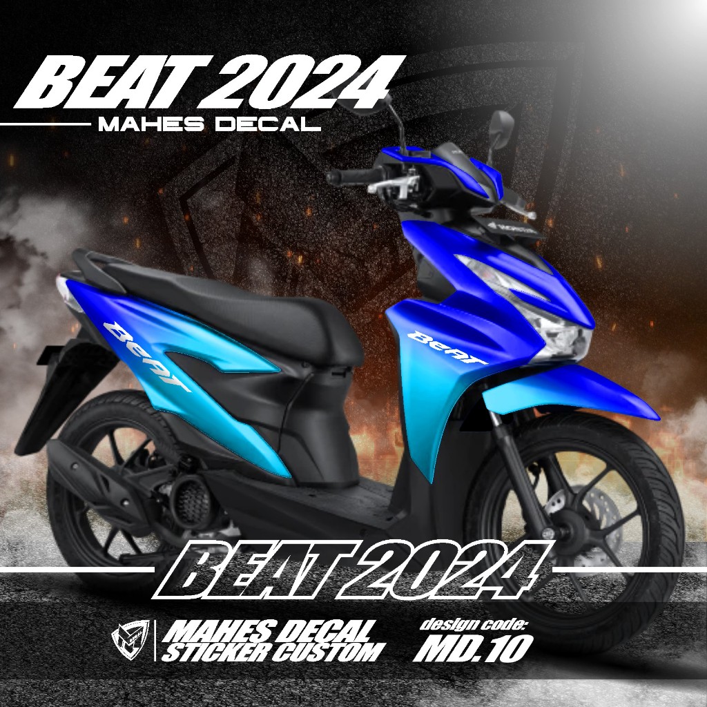 (COD) TERBARU Decal Sticker Honda Beat New 2024 Full Body Stiker Skotlet  Modifikasi Variasi All New Beat 2024 Beat Street Smart Key Beat K1AL