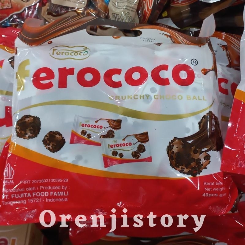Jual ferococo cokelat crispy choco ball isi 40 @8gr kue lebaran parcel ...