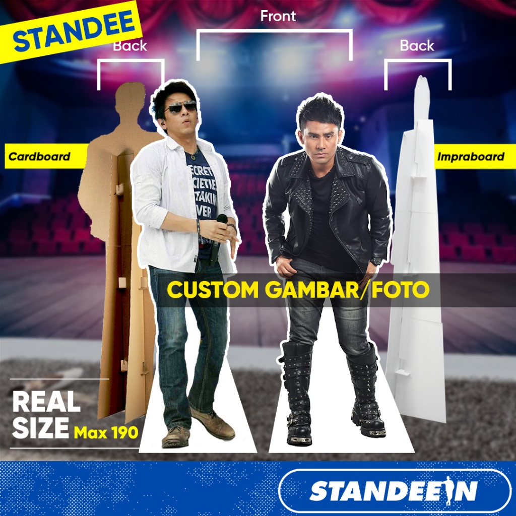 Jual Standee Custom Foto Artist Indonesia Ukuran Tinggi Max 190cm ...