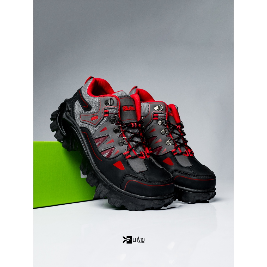 Jual Lavio Sepatu Pria Boots Safety Ujung Besi Kerja Proyek Gunung ...