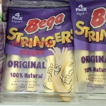 Jual Bega Stringers Mozzarella Original 4 pack 80gr | Shopee Indonesia