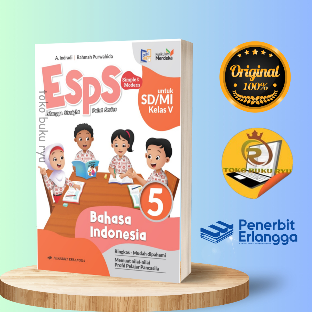 Jual Buku ESPS Bahasa Indonesia Kelas 5 SD Kurikulum Merdeka Erlangga ...