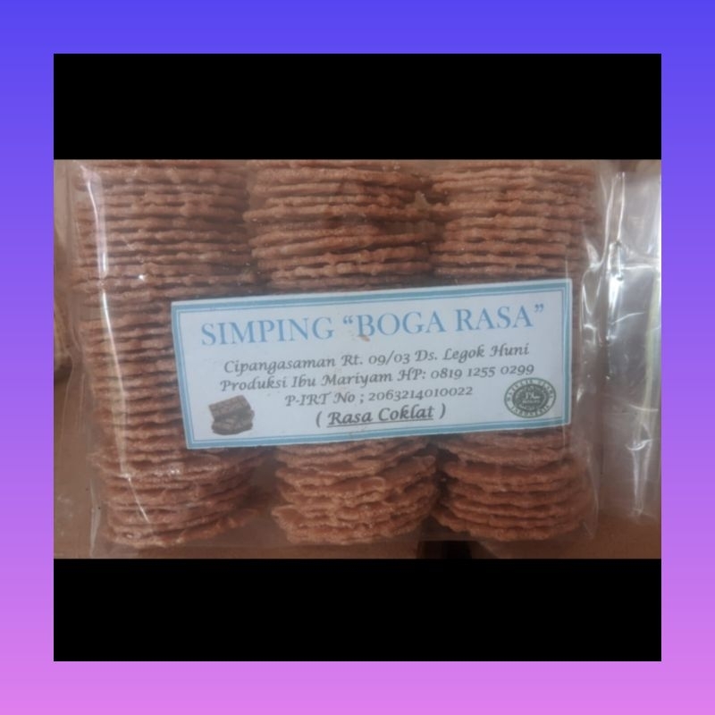 Jual 1 Bungkus Simping bakar rasa coklat 120 gram | Simping bakar rasa ...