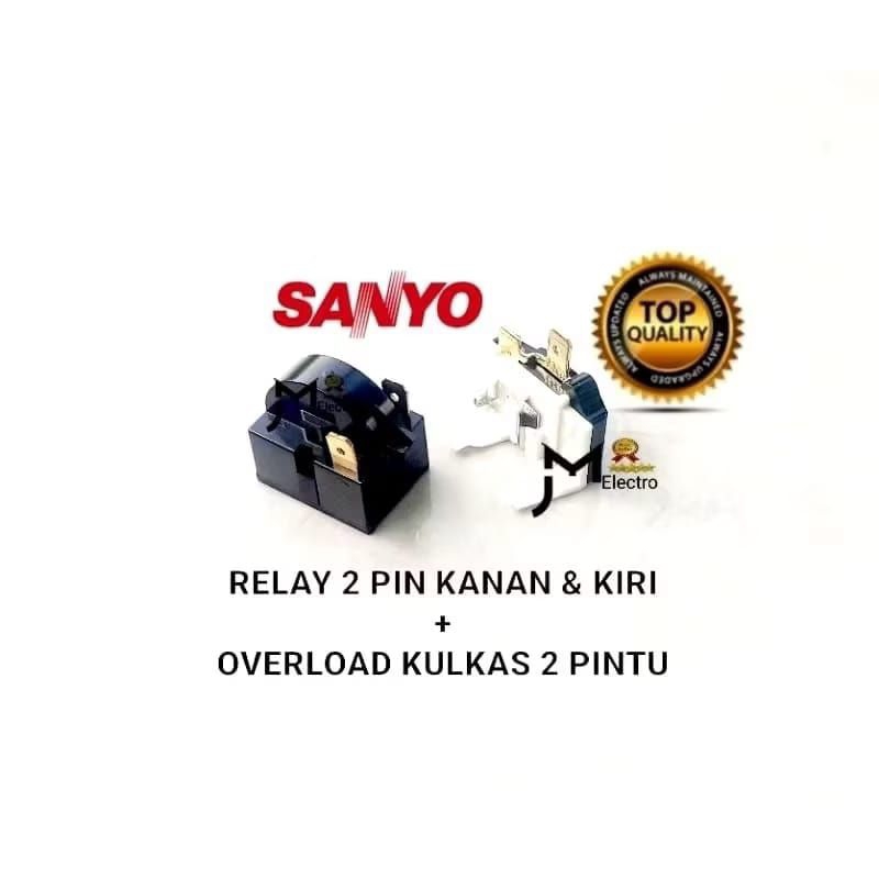 Jual SATU SET RELAI PTC OVERLOT ORIGINAL MEREK SANYO UNTUK KULKAS 1 DAN ...
