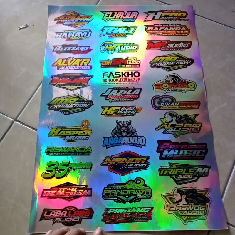Jual STIKER SOUND | STIKER SOUND SYSTEM | STIKER HOLOGRAM | STIKER PACK ...