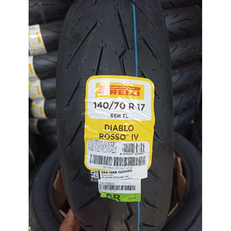 Jual BAN PIRELLI DIABLO ROSSO 4 IV - 140/70-17 | Shopee Indonesia