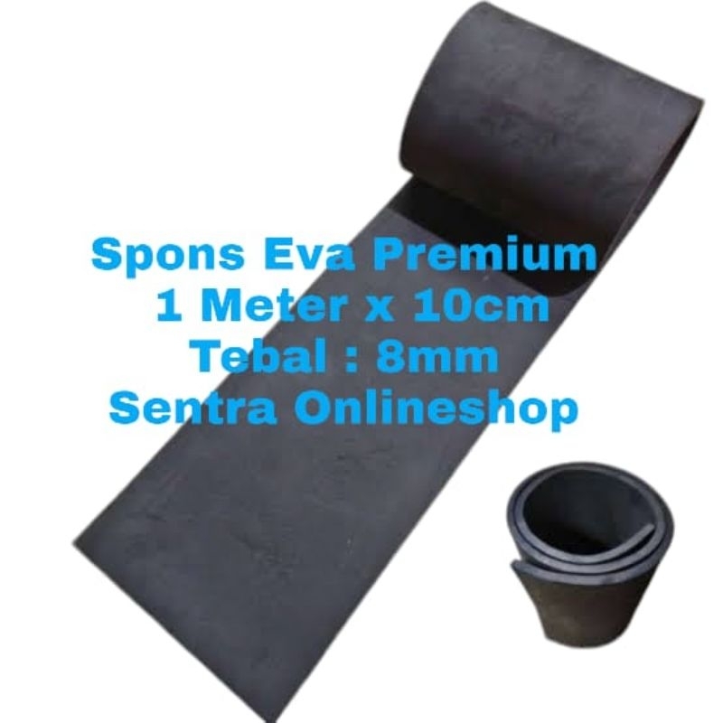 Jual Spons Eva Premium Hitam 8mm Panjang 1 meter x 10cm | Shopee Indonesia