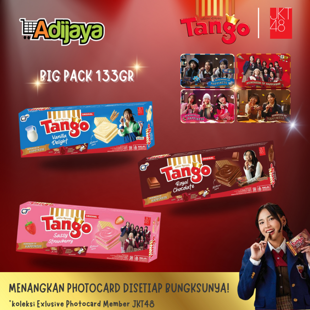 Jual Tango Wafer Box 133GR EXCLUSIVE JKT48 Viral - Tango Kotak Special ...