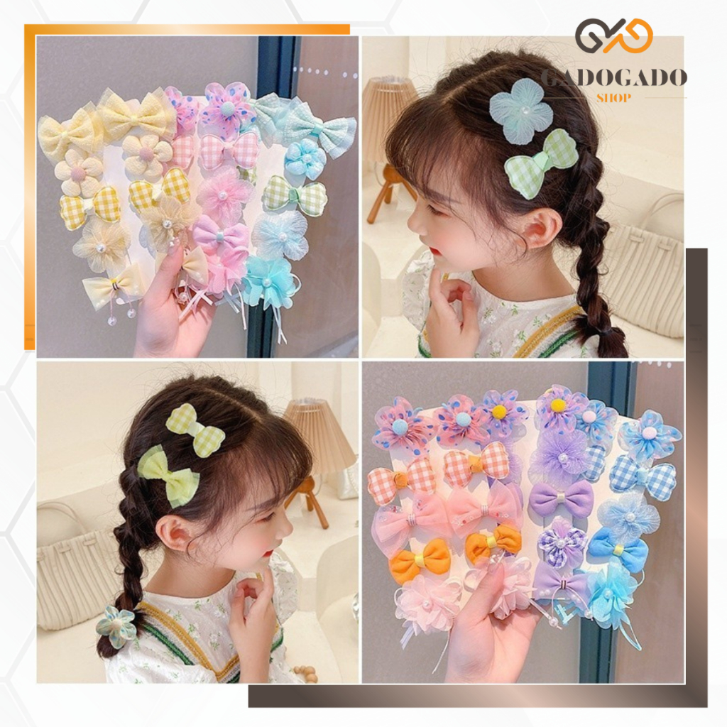 Jual GGS ACC174 Jepit Rambut Set 10 In 1 Jepitan Rambut Anak Model ...