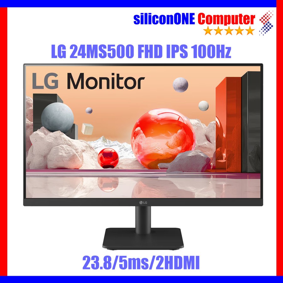 Jual LG IPS 24MS500-B 100Hz Full HD 5ms 2xHDMI Dynamic Action Sync ...