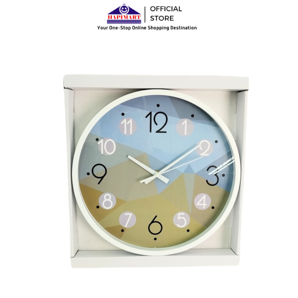 Jual Jam Dinding 30CM Bulat Hijau Biru Jam Estetik Creative Design ...