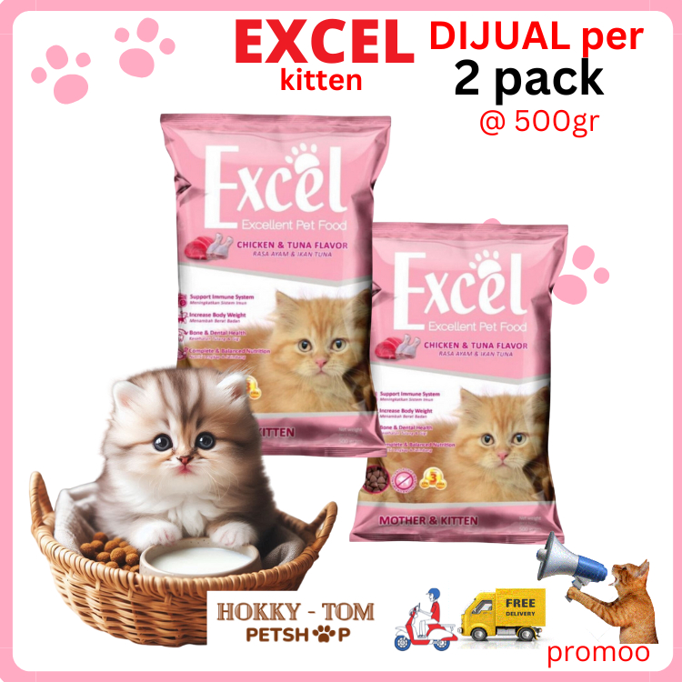 Jual EXCEL KITTEN & MOTHER makanan anak dan induk kucing freshpack dry ...