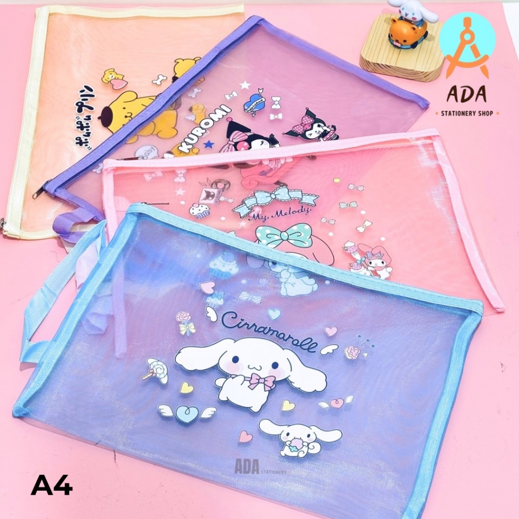 Jual MAP JARING GAMBAR SIZE A4/ZIPPER DOCUMENT BAG A4/MELODY | Shopee ...